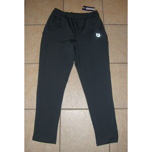 NWT NEW Mens Sz Medium Stretchy Athletic Dark Gray Pants Zipped Pockets GRADUAL